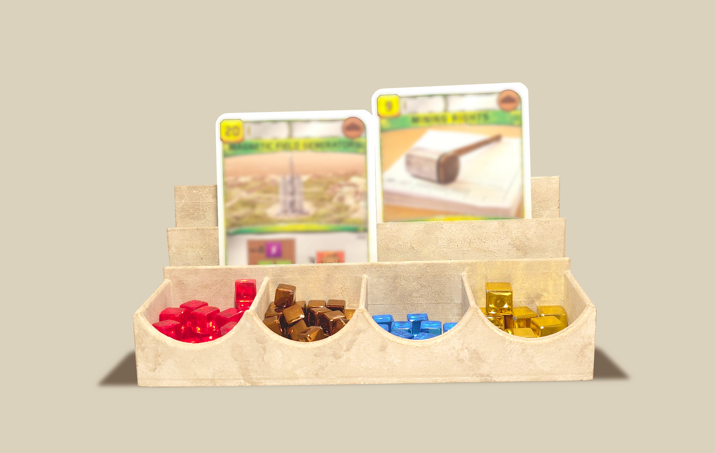 Marble Card Holder Resource Organizer
