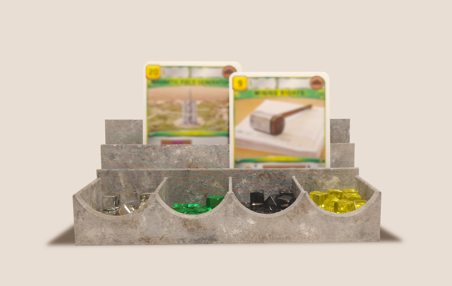 Stone Card Holder Resource Organizer